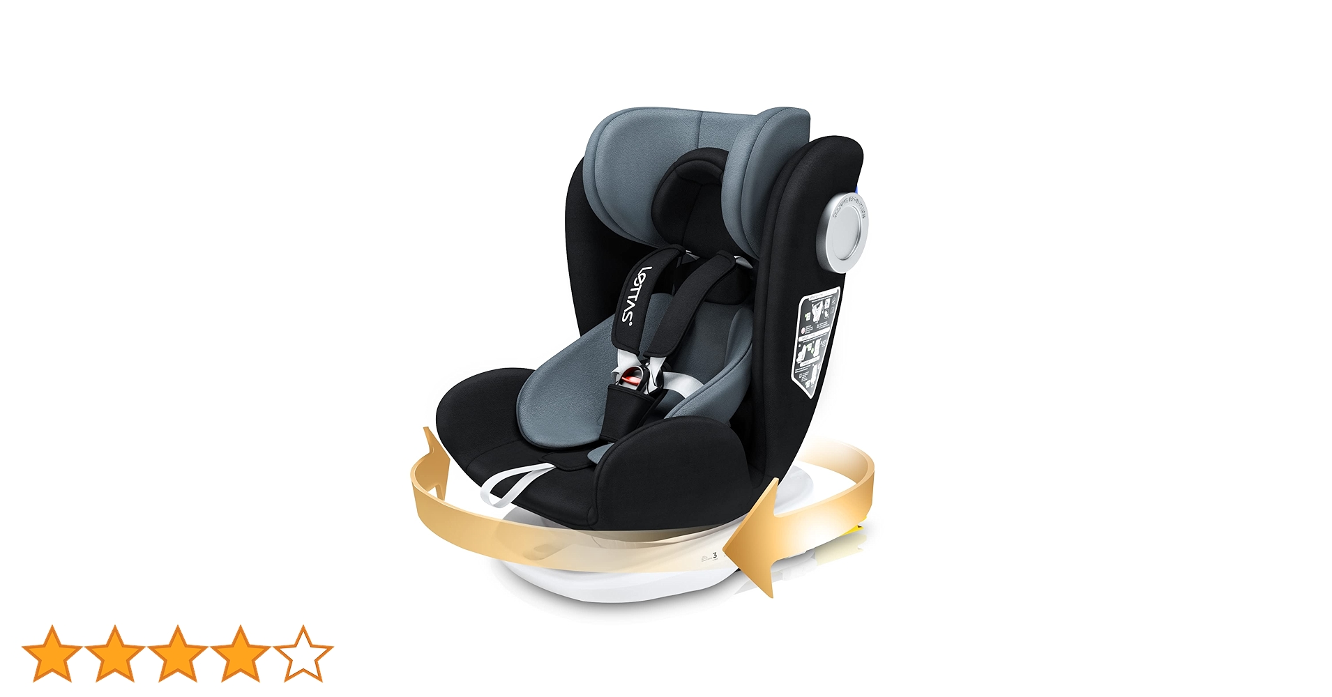 ⭐︎美品LETTAS レッタス チャイルドシート 360° 回転式 ISOFIX Amazon | LETTAS チャイルドシート 360° 回転式 0か月~12歳頃(0
